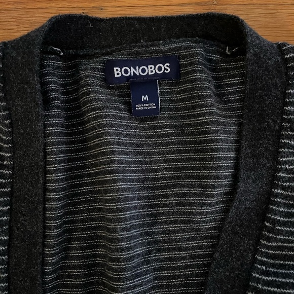 Bonobos Black Striped Men's Sweater - Picture 3 of 3